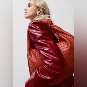 The Brigette Satchel by Melie Bianco in Red Apple